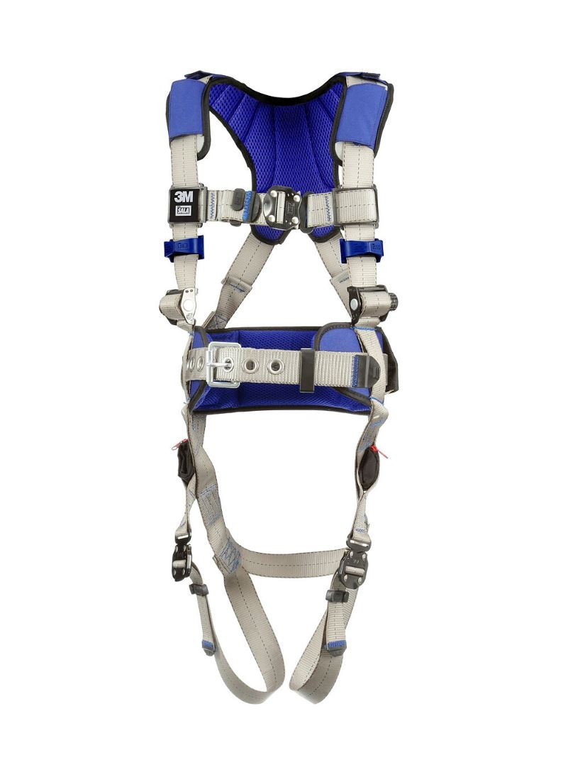 3M DBI-SALA ExoFit X100 Comfort Construction Safety Harness, Quick Connect Chest Buckle, Quick Connect Leg Straps