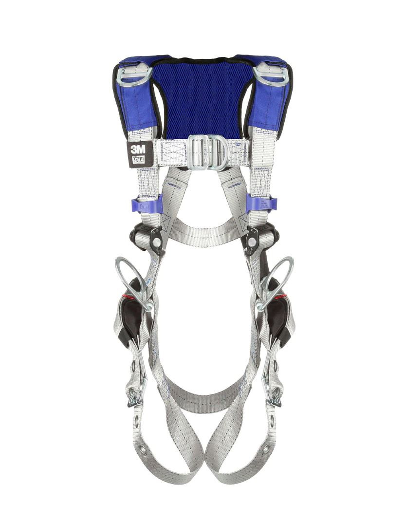 3M DBI-SALA ExoFit X100 Comfort Vest Retrieval Climbing Safety Harness, Pass-through Chest Buckle, Tongue and Buckle Leg Straps