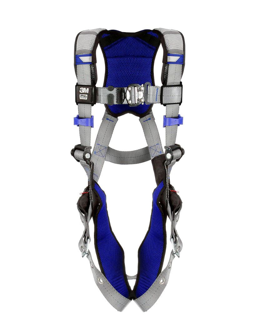 3M DBI-SALA ExoFit X200 Comfort Vest Safety Harness with Quick Connect Chest Buckle, Tongue and  Buckle Padded Leg Straps