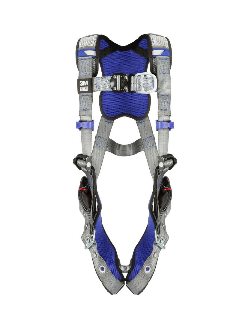 3M DBI-SALA ExoFit X200 Comfort Climbing Safety Harness with Pass-through Chest Buckle, Tongue and  Buckle Padded Leg Straps