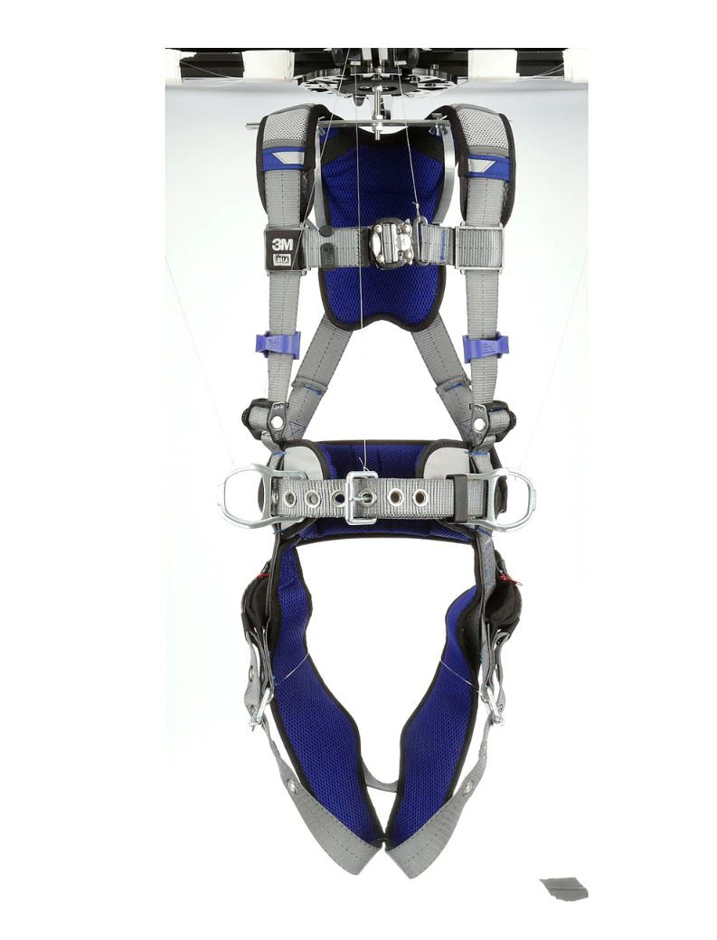 3M DBI-SALA ExoFit X200 Comfort Construction Positioning Safety Harness with Quick Connect Chest Buckle, Tongue and Buckle Padded Leg Straps