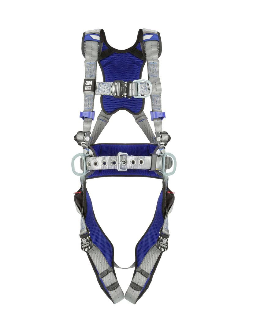 3M DBI-SALA ExoFit X200 Comfort Construction Climbing/Positioning Safety Harness with Quick Connect Chest Buckle, Quick Connect Padded Leg Straps