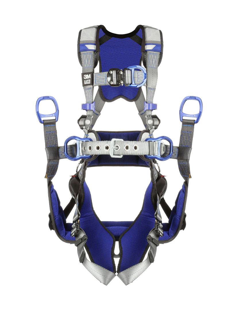 3M DBI-SALA ExoFit X200 Comfort Tower Climbing/Positioning Safety Harness with Quick Connect Chest Buckle, Quick Connect Padded Leg Straps
