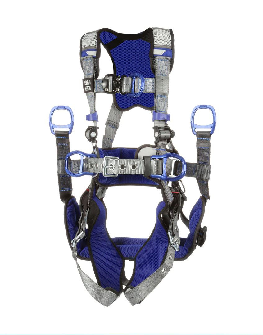 3M DBI-SALA ExoFit X200 Comfort Tower Climbing/Positioning Suspension Safety Harness with Quick Connect Chest Buckle, Quick Connect Padded Leg Straps