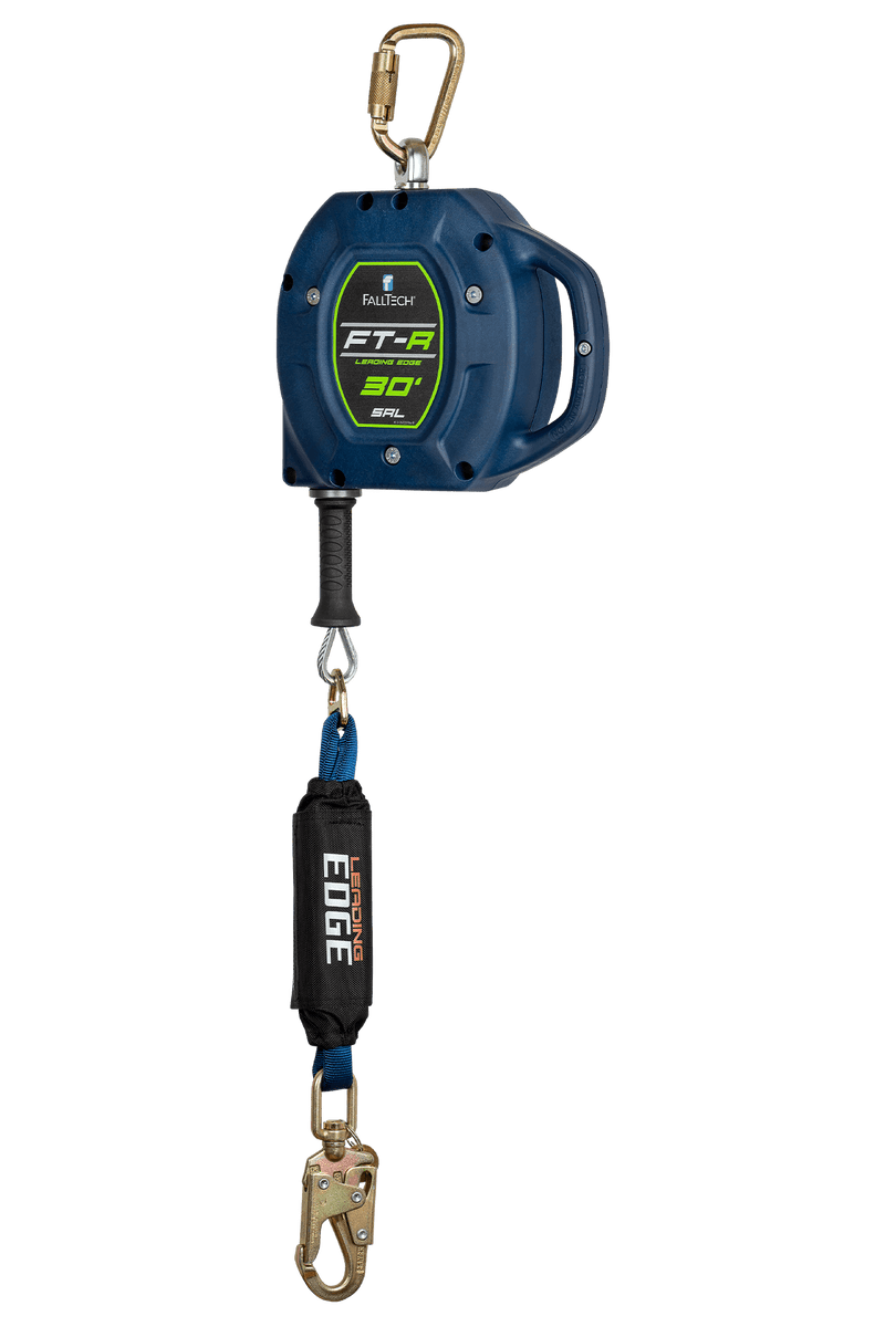 FallTech FT-R™ Class 2 Leading Edge SRL with 30' Galvanized Steel Cable, Mfg# 721530LEC