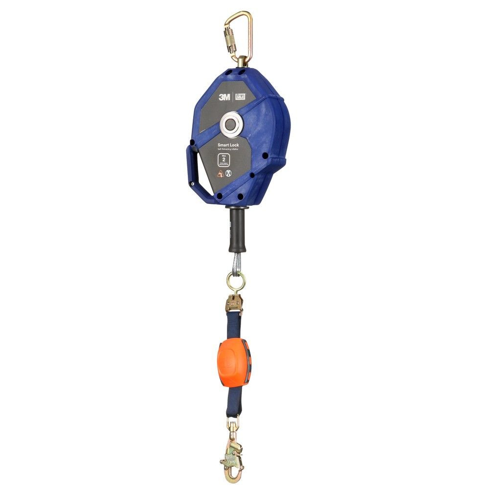 3M DBI-SALA 3503890 Smart Lock 30 ft. Leading Edge Modular Connector Self-Retracting Lifeline, Galvanized Cable, ANSI Class 2 