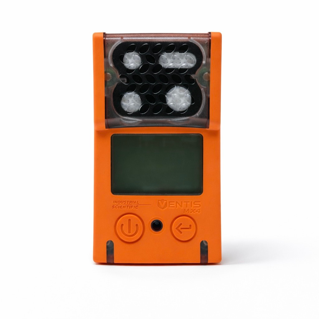 Ventis MX4 MSHA Multi-Gas Monitor, O2,CO,H2S,CH4 0-5% Vol, Diffusion, Extended Range Battery, Orange Color,  Industrial Scientific VTS-M1232101301
