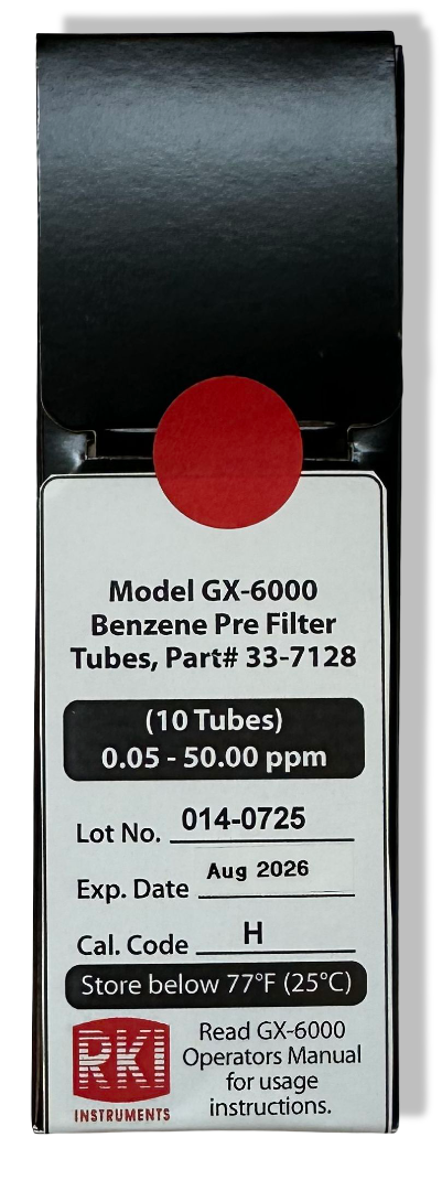 RKI Instruments 33-7182 Benzene Pre-Filter Tube, 10 ea/box