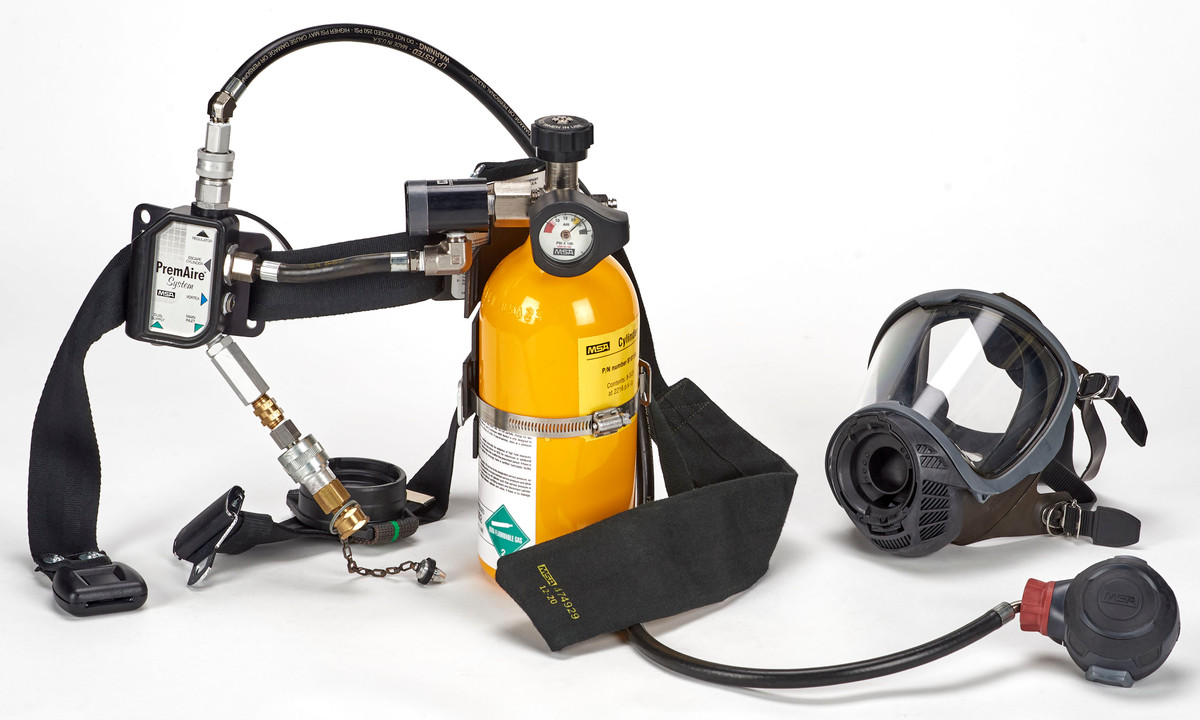 MSA 10249971 PremAire Supplied-Air Respirator with 5-Minute Escape Cylinder