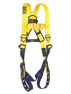 3M DBI-SALA Delta Vest Style Climbing Full Body Harness with Front and Back D-Ring, Tongue Buckle Leg Straps