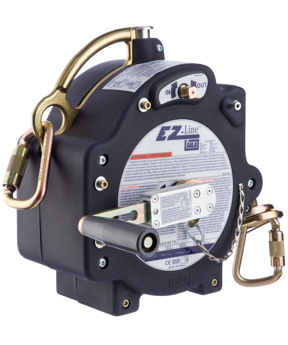 3M DBI Sala EZ-LINE Retractable 60 ft. Horizontal Lifeline System, 2 worker capacity | Mfg# 7605060