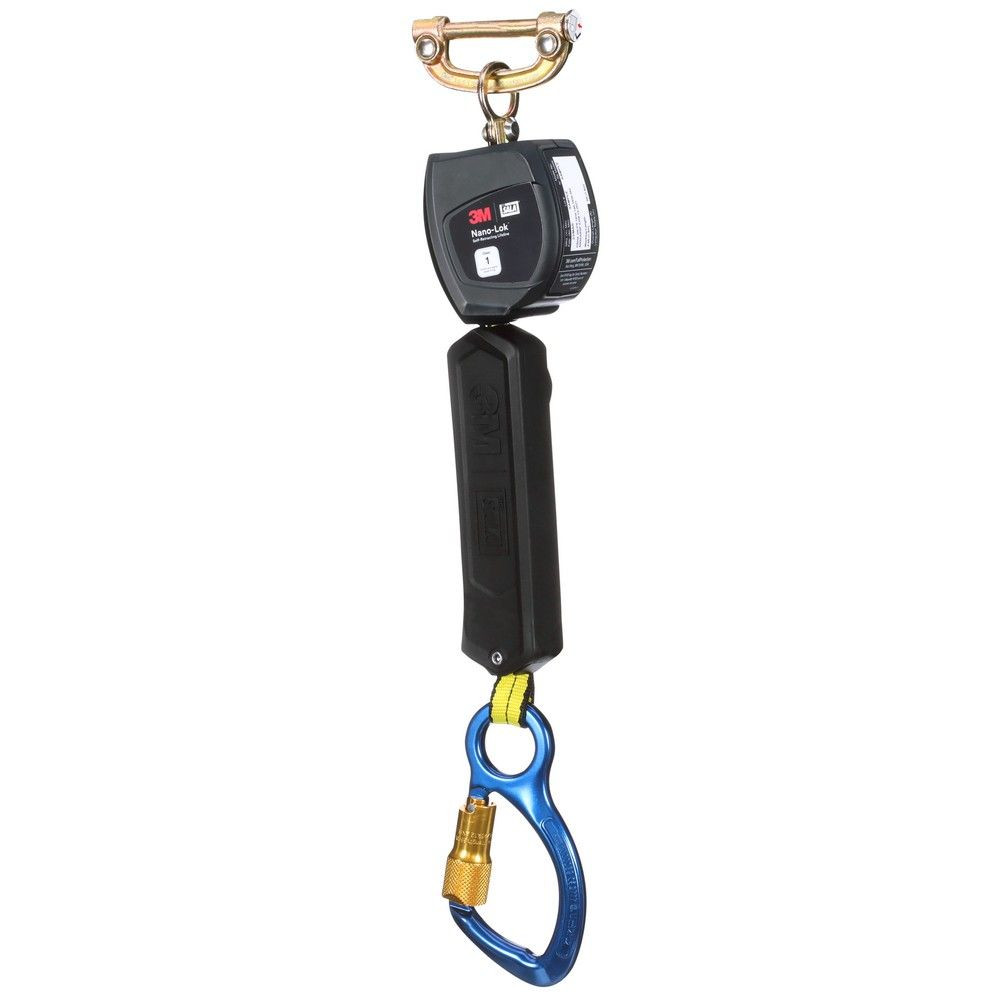 3M DBI Sala 3100523 Nano-Lok Self Retracting Life Line, Aluminum Carabiner, ANSI Class 1