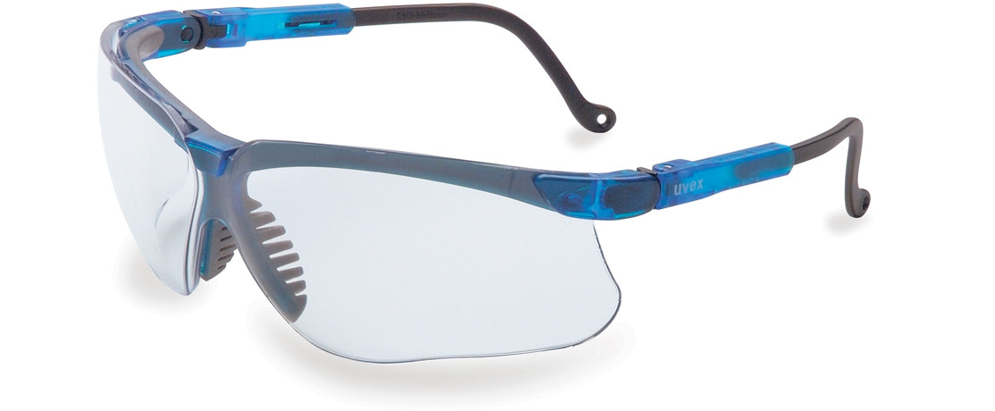 Uvex Genesis S3240HS Vapor Blue Safety Eyewear, HydroShield Anti-Fog Coated Lense