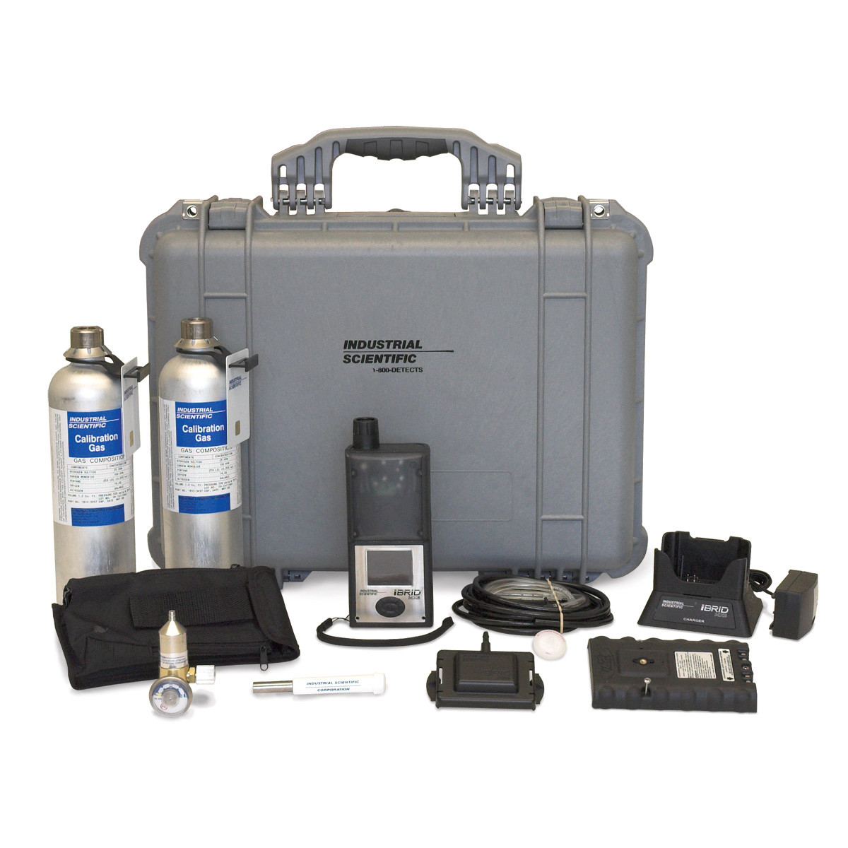 Industrial Scientific MX6KIT-K123R211 iBrid Confined Space Kit, 4-Gas with PID (VOC), Hazmat