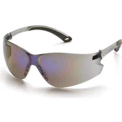 Pyramex S5875S ITEK Safety Eyewear, Blue Mirror Lens