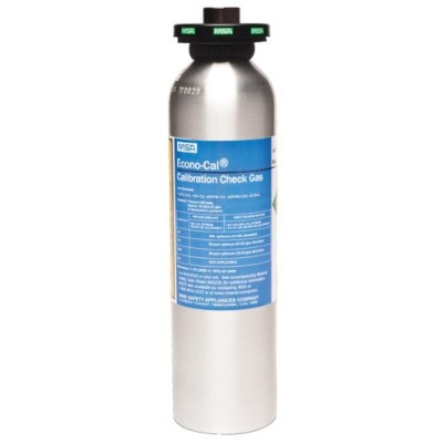 MSA 711078 NH3 Ammonia 25 ppm Econo-Cal Calibration Gas, 34 Liter, Includes RFID Collar for GX2 Smart Cylinder Holder, Hazmat