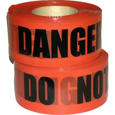 Barricade Tape, Danger Do Not Enter-Tape, 2.4 mil Thickness, 3"x1000 Ft. # DDNE-2