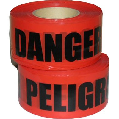 Barricade Tape, Danger - Peligro (English & Spanish), 3" x 1000 ft, Mfg# DP-2