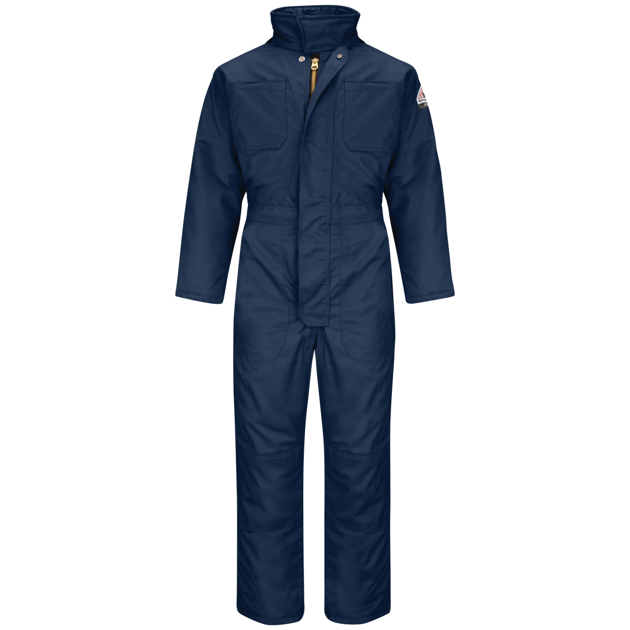 Bulwark CLC8NV Flame Resistant Premium Insulated Coverall, Navy Blue