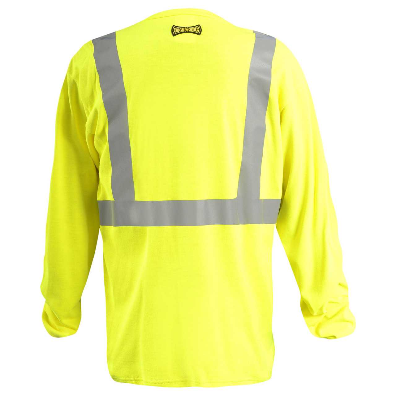 OccuNomix Hi-Vis Yellow Class 2 Long Sleeve Shirt, SKU#LUX-LST2 ...