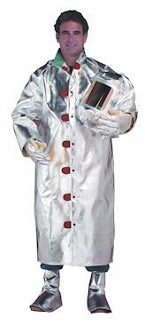 Chicago Protective Apparel 603-AKV Aluminized Coat, 19 oz Para