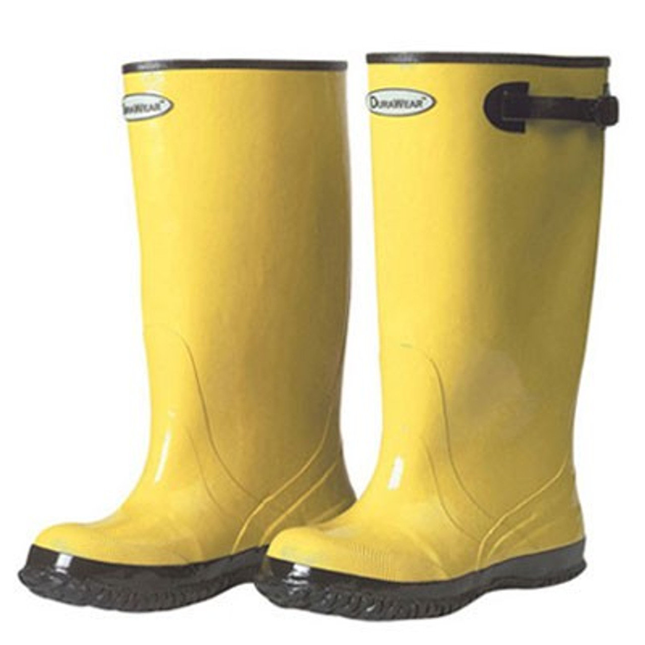 yellow mud boots