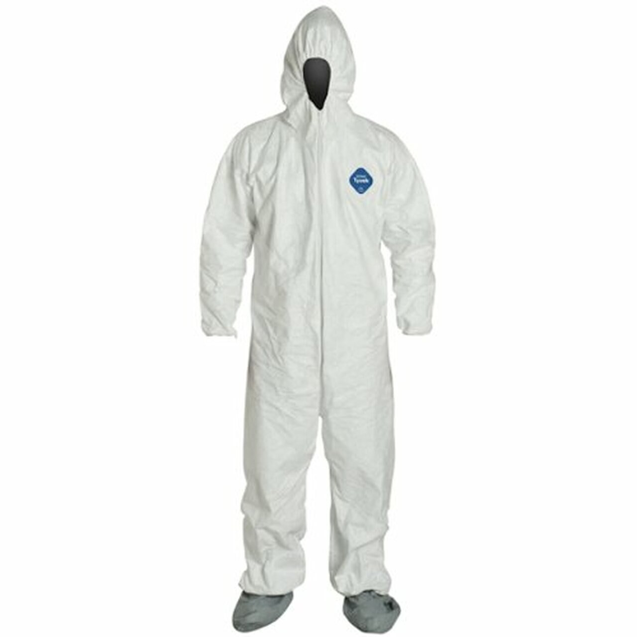 Dupont Tyvek 400 Coveralls, TY122SWH, w/Respirator Fit Hood, Elastic Wrists  and Boots, 25 ea/case