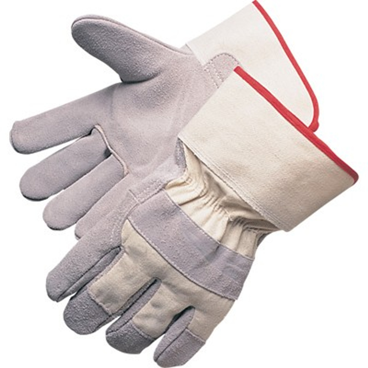 white canvas gloves