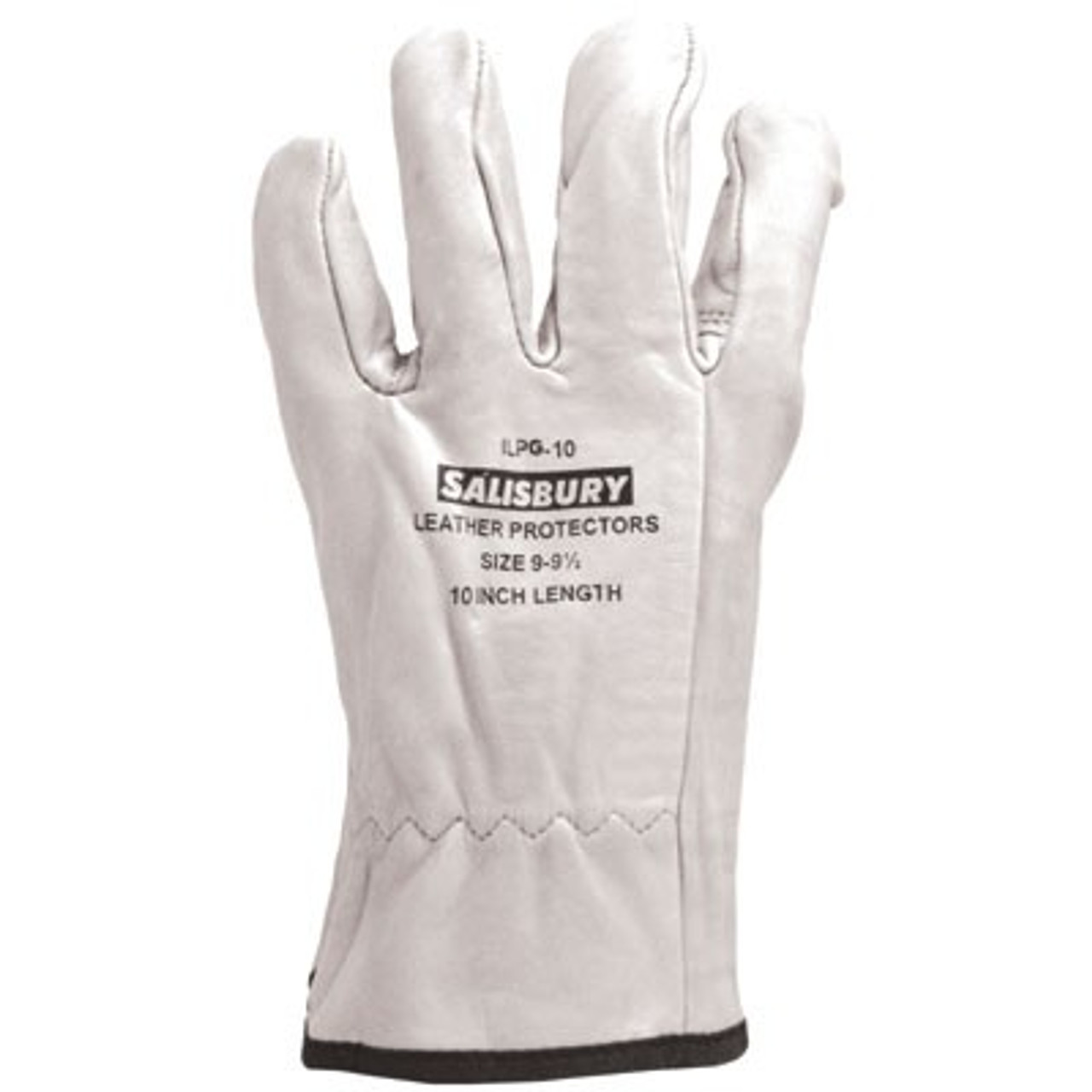 PRO-SAFE Size XL (10) Grain Goatskin General Protection Work Gloves for Work & Driver, Uncoated, Slip-On Cuff, Full Fingered, Gray, Paired 71-3601/XL