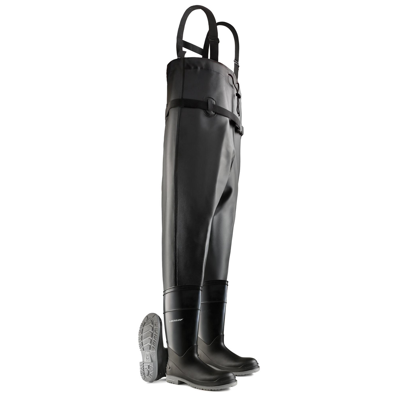 Dunlop Onguard Chest Waders Steel Toe with Outsole | - Durawear.com