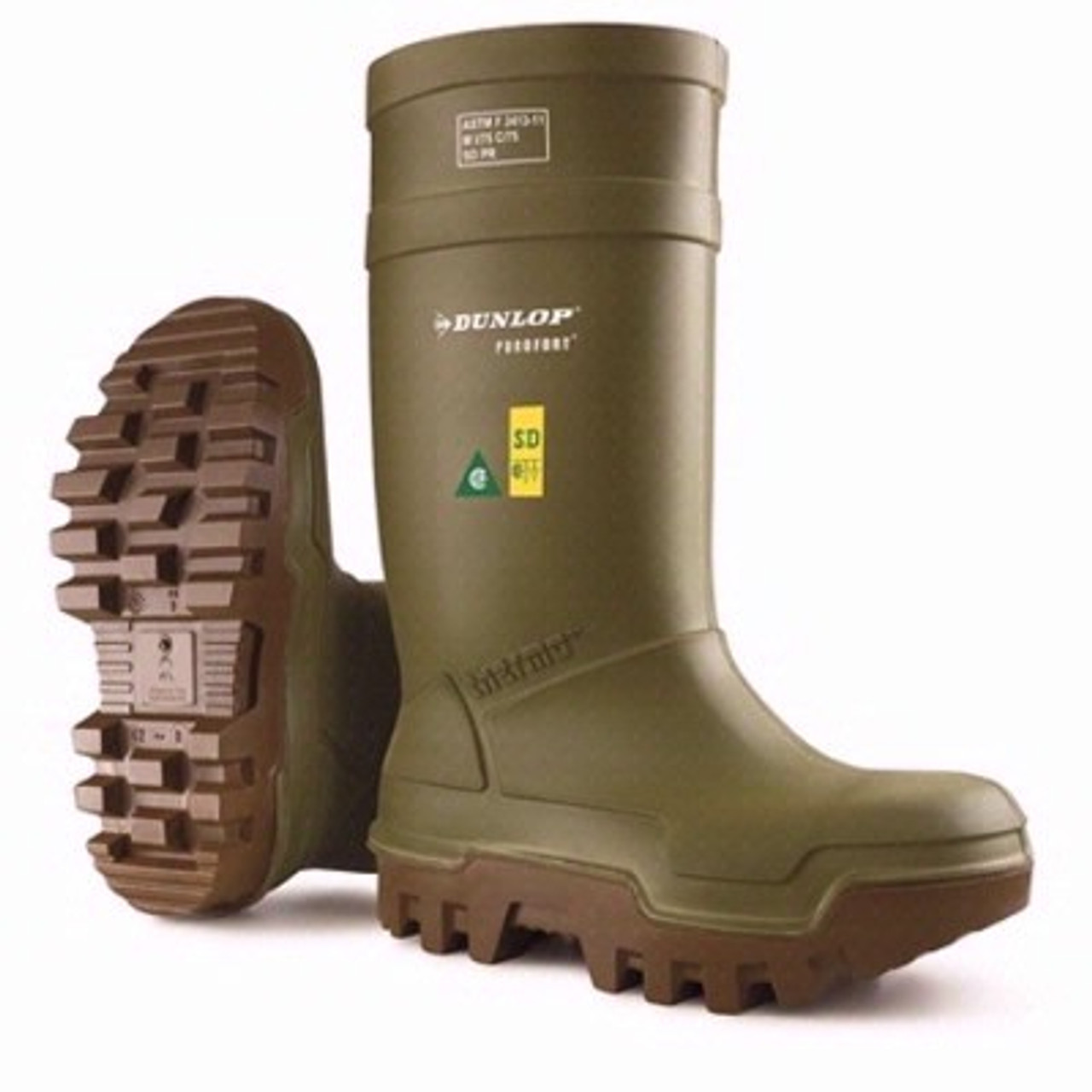 dunlop e902033 purofort explorer thermo  full safety boots with vibram sole