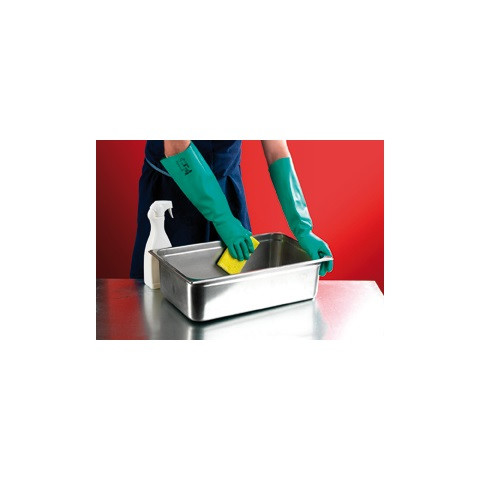 Ansell® Solvex® 37-185 Green Nitrile Chemical Gloves, 18