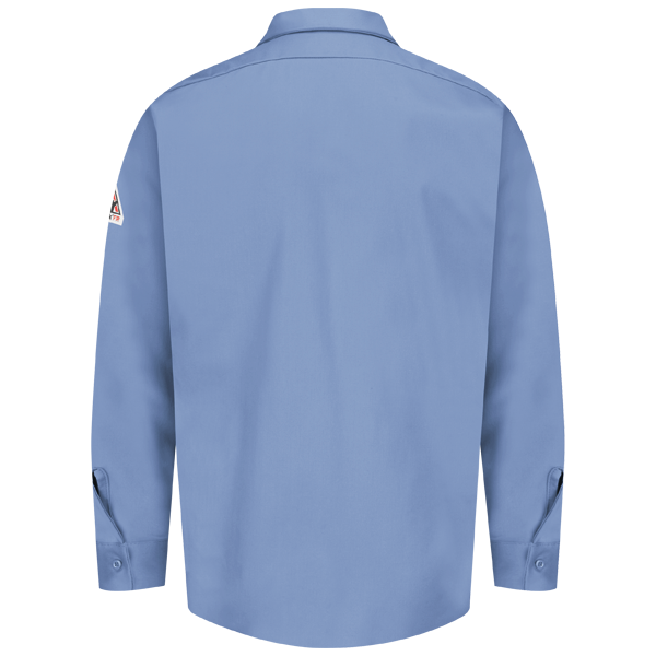 Bulwark FR SEW2LB Work Shirt, Light Blue, EXCEL FR® 7 oz. 100