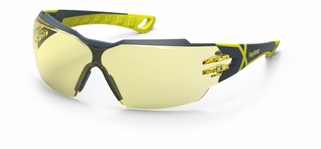 Hexarmor 111300202 MX300 Safety Eyewear, Amber Lens with TruShield Coating, Mfg 111300102