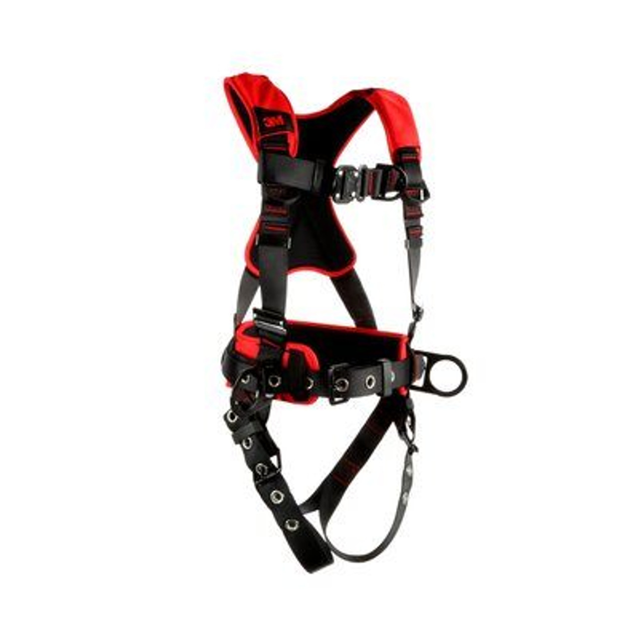 3M Protecta P200 Comfort Construction Climbing/Positioning Harness,  Front/Back/Side D-Rings, Easy-Link SRL Adapter, Back and Shoulder Padding,  Hip Pad