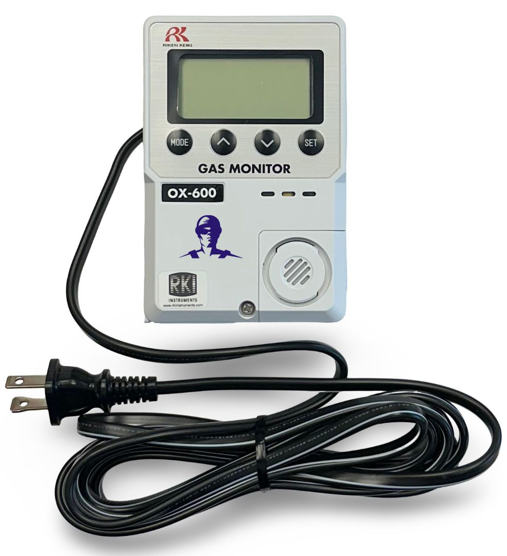 RKI OX-600 Oxygen Monitor | 0–25% O₂ Deficiency Monitor | 72-1006