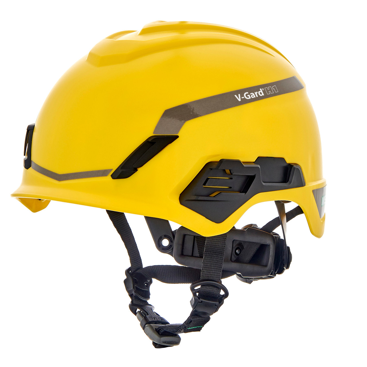 V-Gard® H1 Non-Vented Safety Helmet Chinstrap and Fas-Trac® III Pivot Suspension, Type 1, Class E, Matte Finish - Durawear.com