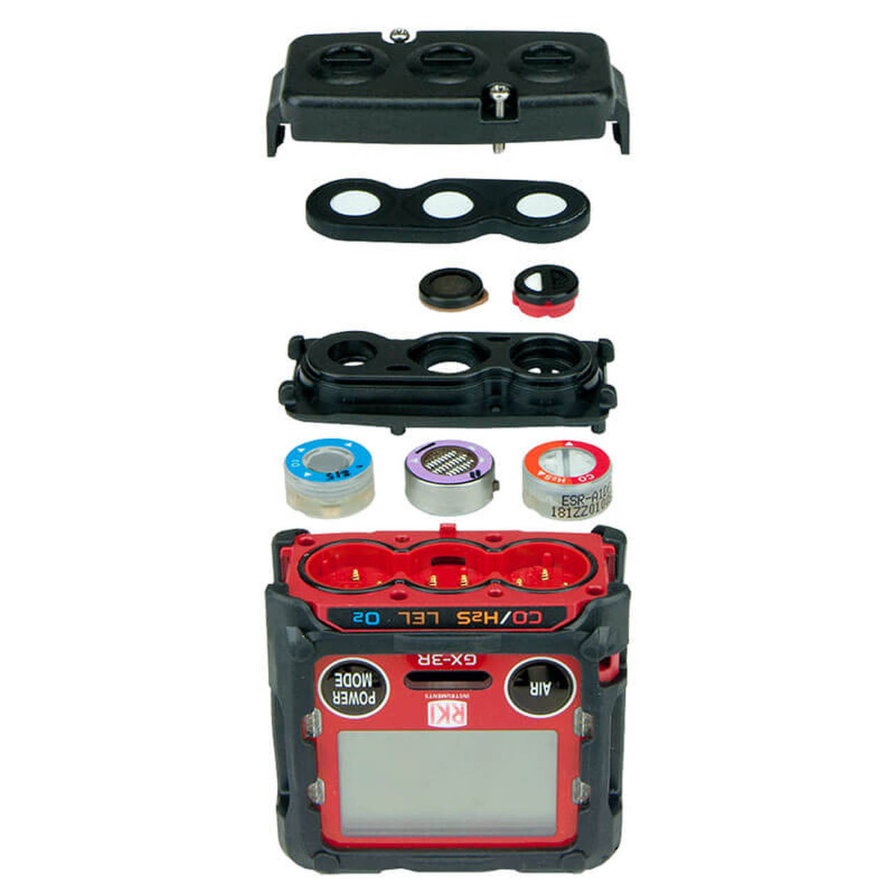 72-RA-C RKI GX-3R 4-gas Personal Gas Detector
