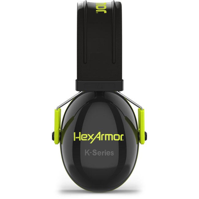 HexArmor KSeries K2 Earmuffs, 26 dB NRR