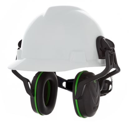 MSA VGard CapMounted Earmuffs, Low Attenuation Level, 22 NRR Rating