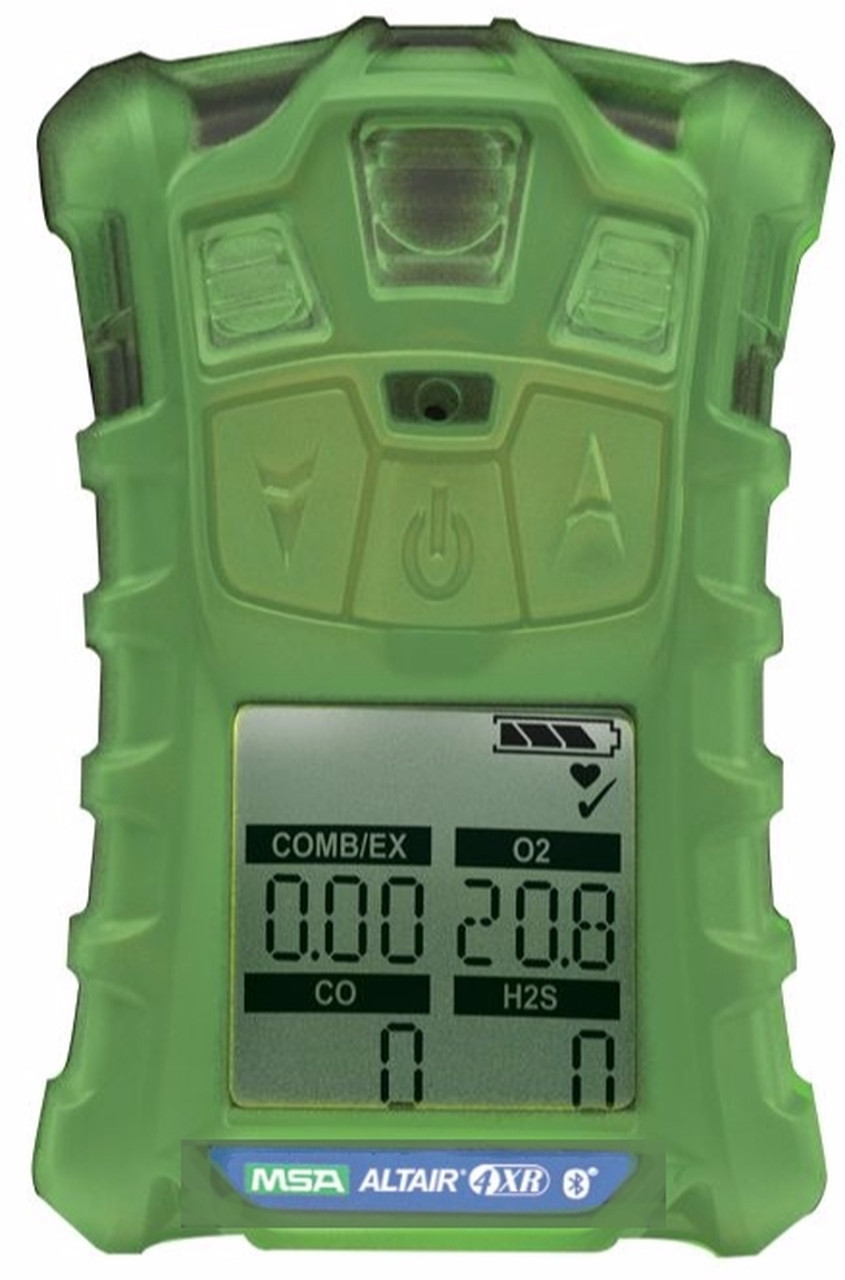 MSA 10178558 Altair 4XR Multigas Detector, Glow-in-the-dark, 4 Gas (LEL,  O2, CO, H2S), 4 Year Factory Warranty