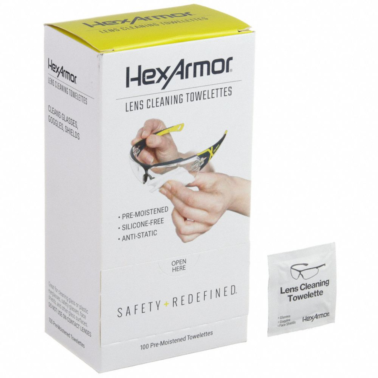HexArmor 14-10008 Lens Cleaning Wipes