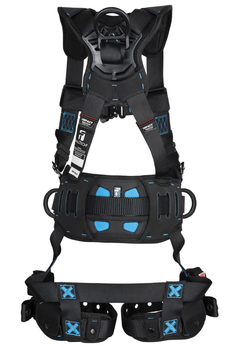 FallTech FT-One 8127BFD Construction Harness with Padded Belt - Front ...