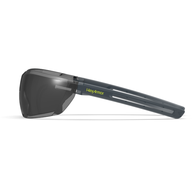 HexArmor LT400 Lightweight Safety Glasses, Grey 23 Lens with TruShield