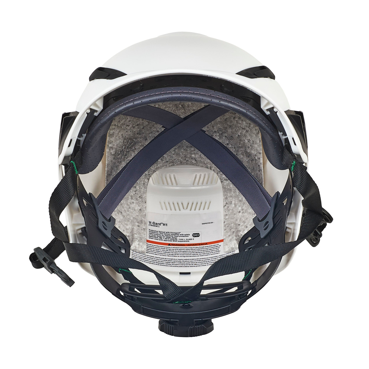 MSA V-Gard® H1 PRO Trivent Safety Helmet with Chinstrap and Fas