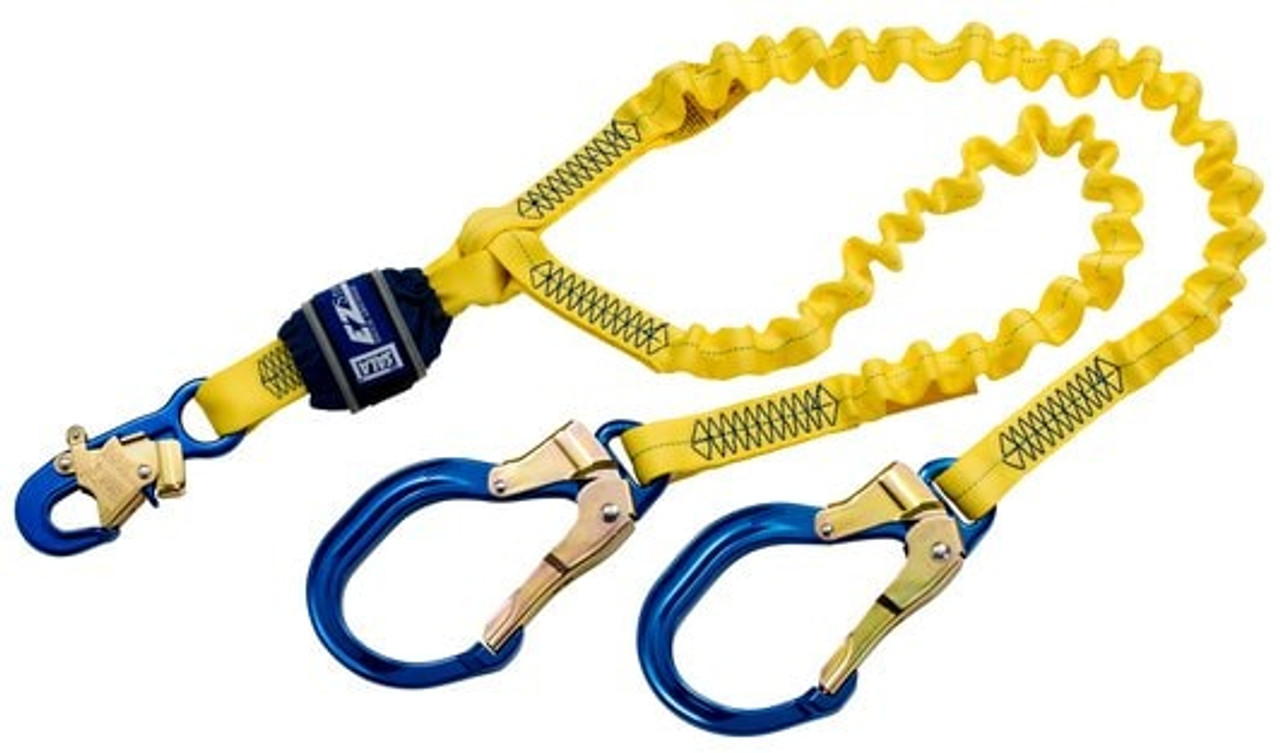 Single Carabiner Tool Rescue Rope Lanyard Safety Elastic Tool Lanyard With  Single Carabiner And Adjustable For Climbing