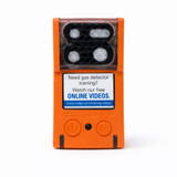 Ventis MX4 Multi-Gas Monitor,  LEL (Methane), O2, CO, H2S, Orange Overmold, Slim Extended Range Li-ion Battery, Desk Top Charger, Industrial Scientific VTS-L1234101101