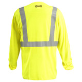 OccuNomix Hi-Vis Yellow Class 2 Long Sleeve Shirt, SKU#LUX-LST2