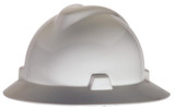 MSA V-Gard Slotted Full Brim Hard Hard with Staz-On Suspension