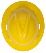 MSA V-Gard Slotted Full Brim Hard Hard with Staz-On Suspension